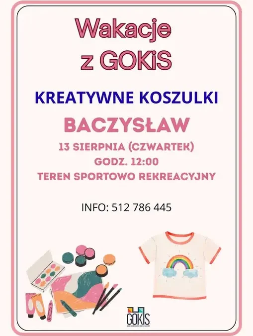 Warsztaty tworzenia unikalnych koszulek w Baczysławiu