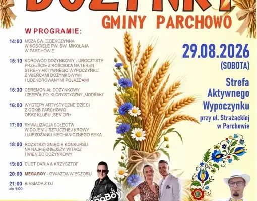 Dożynki Gminno-Parafialne w Parchowie – Święto Plonów pełne tradycji i atrakcji