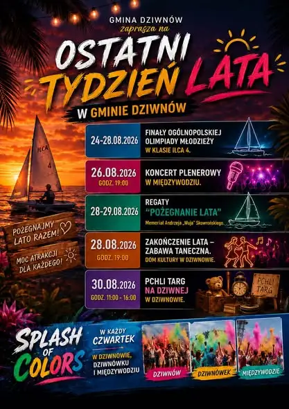 Ostatni tydzień wakacji w Gminie Dziwnów: regaty, koncerty i Pchli Targ