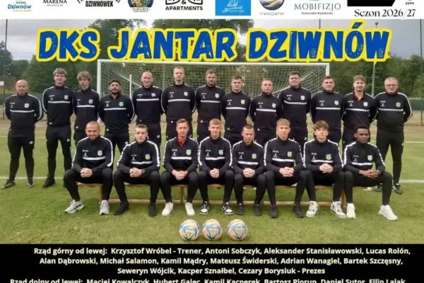 Kadra Jantar Dziwnów na sezon 2026/2027 – skład i sponsorzy
