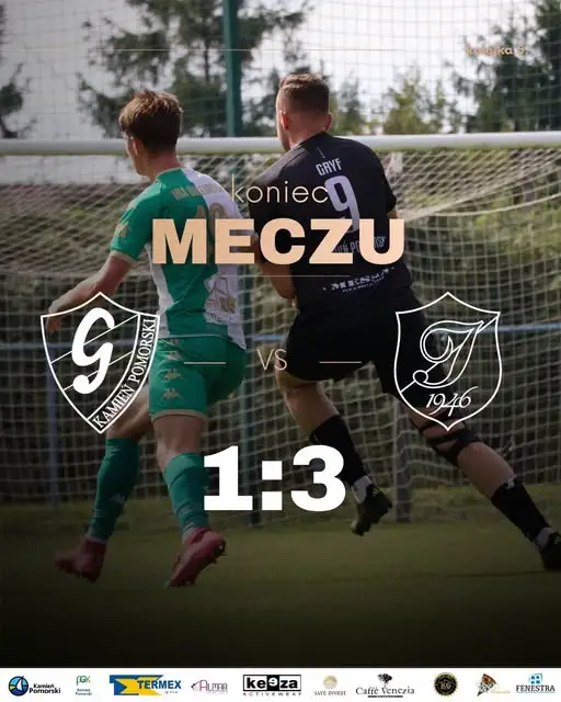 Gryf Kamień Pomorski przegrywa z Iną Goleniów 1:3