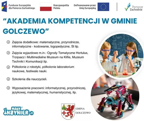 Gmina Golczewo stawia na edukację – rusza projekt „Akademia Kompetencji”