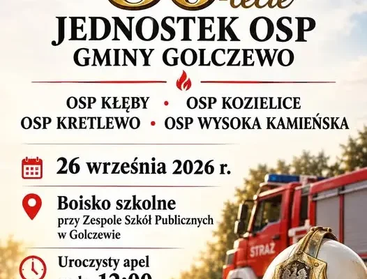 Golczewo: 80-lecie czterech jednostek OSP. Uroczystości już 26 września