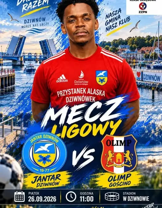 Jantar Dziwnów wraca na własny stadion. W sobotę mecz z Olimpem Gościno