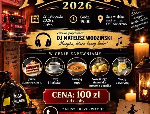 Andrzejki w Świerznie – zaproszenie od OSP