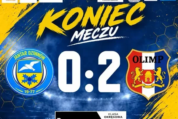 Jantar Dziwnów przegrywa 0:2 mimo gry w dziewiątkę