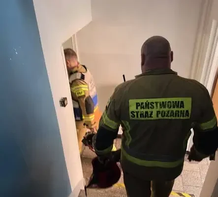 Ćwiczenia ewakuacyjne w Zespole Szkół Ponadpodstawowych w Wolinie
