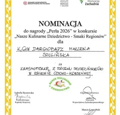 KGW Dargobądz z nagrodami w konkursie „Nasze Kulinarne Dziedzictwo – Smaki Regionów”