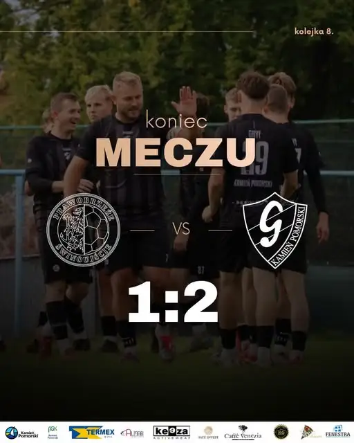 Gryf Kamień Pomorski wygrywa w Świnoujściu 2:1!