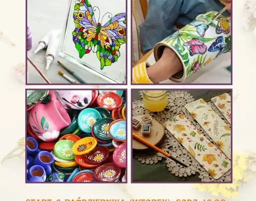 Warsztaty decoupage i malowania na szkle w GOKiS Golczewo – start już dziś