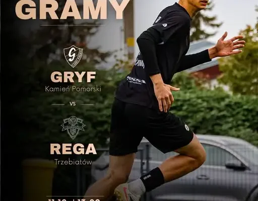 Gryf Kamień Pomorski podejmie Regę Trzebiatów w 9. kolejce ligi